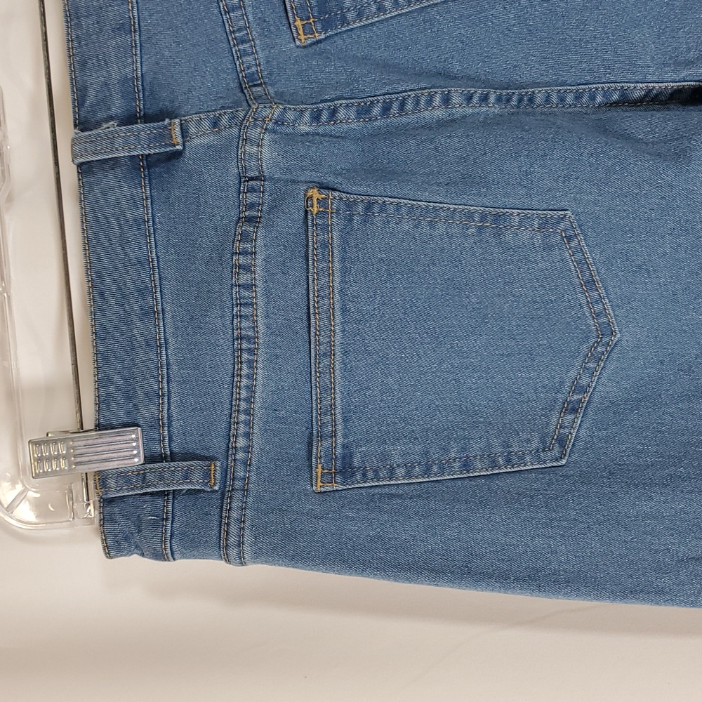 NIMIN Womens Mid Waist Loose Straight Wide Leg Denim Casual Boyfriend Jeans - Picture 9 of 13